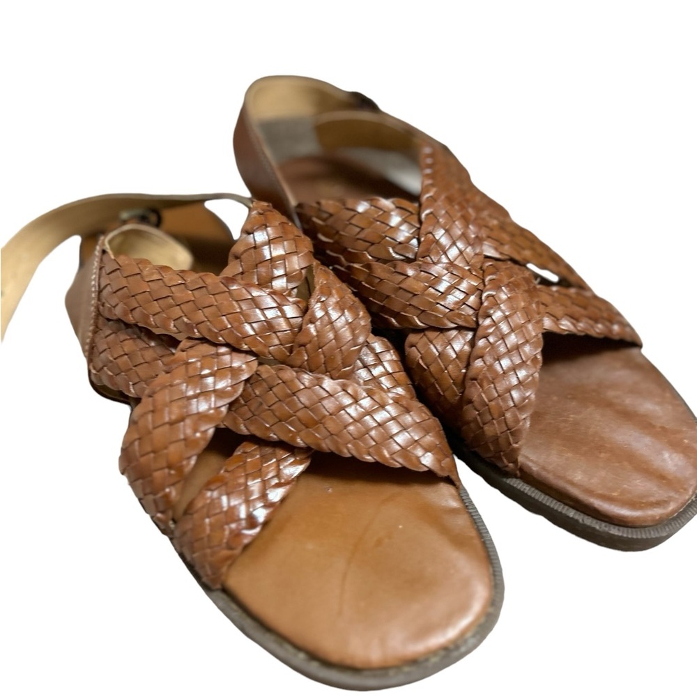 Giorgio Brutini Braded Leather Sandals🆕